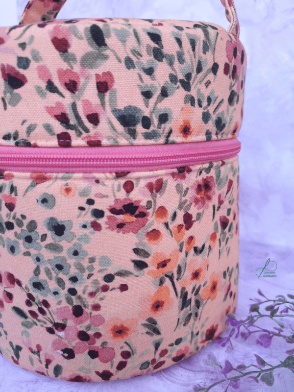 Aufbewahrungstasche für ätherische Öle mit floralem Muster – Perfekt für Reisen - Diffusor Tragetasche