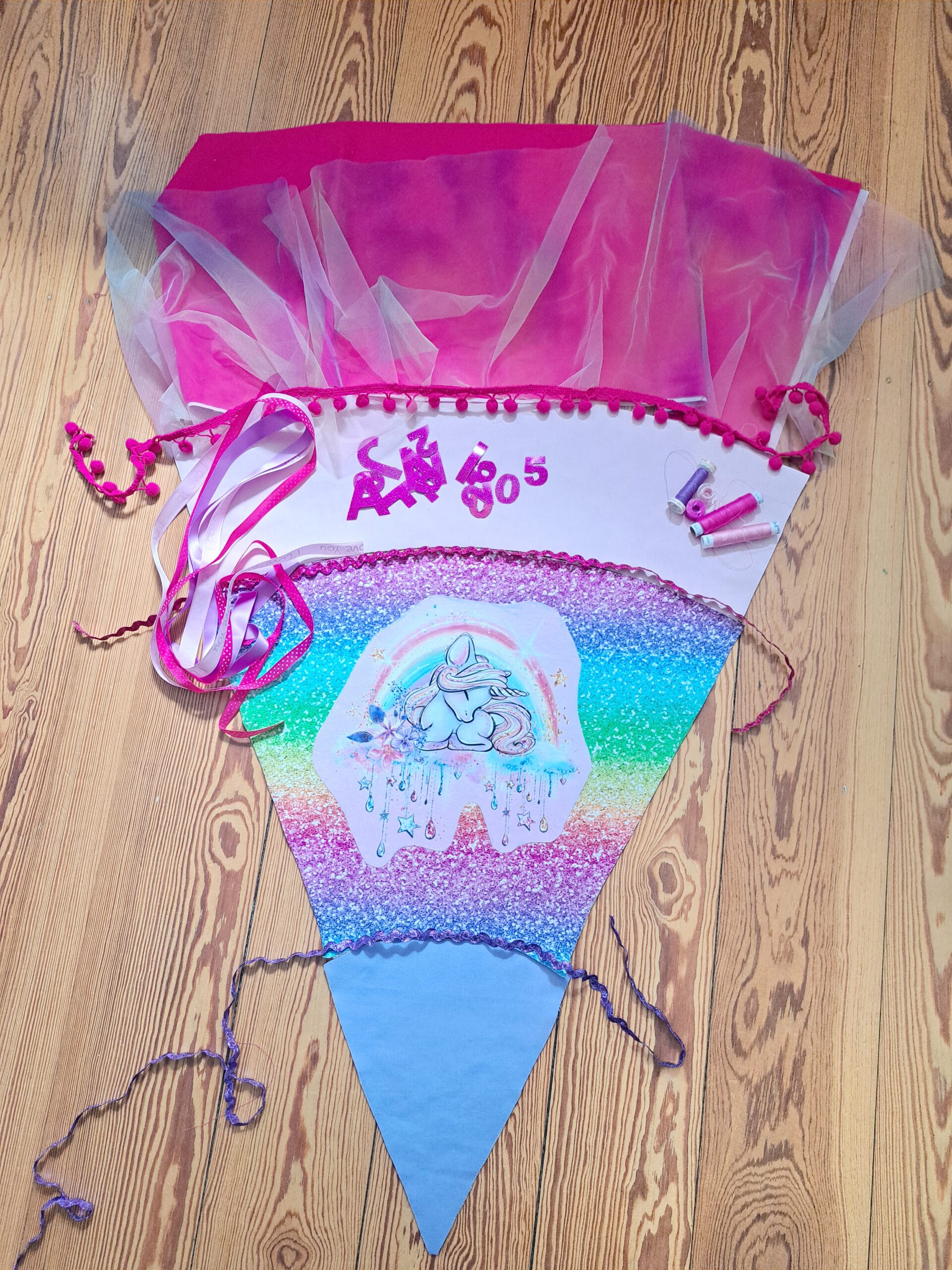 individuelle Einhorn Schultüte