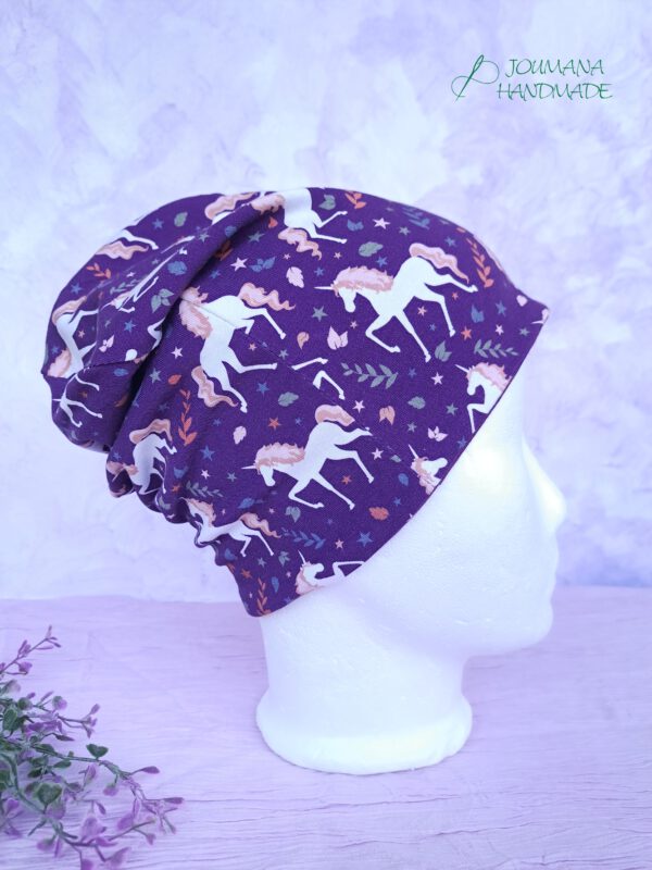 Einhorn Mütze lila Einhorn Beanie
