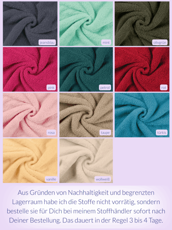 Frotteestoff Umkleide-Umhang Skel