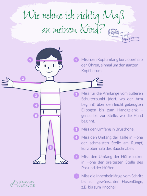 richtig Maß nehmen am Kind