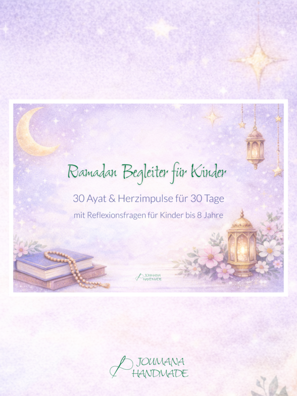 Ramadan Kalender Kinder kostenlos PDF mit 30 Ayat für 6–8 Jahre