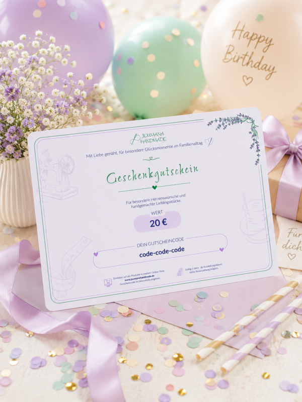 Geschenkgutschein Geburtstag
