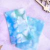 pulswärmer Kinder Aquarell blau handstulpen